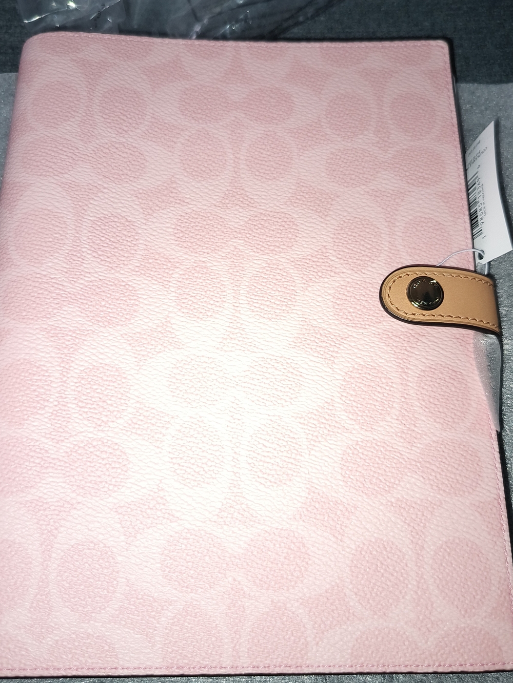 Coach Pink Signature Notebook